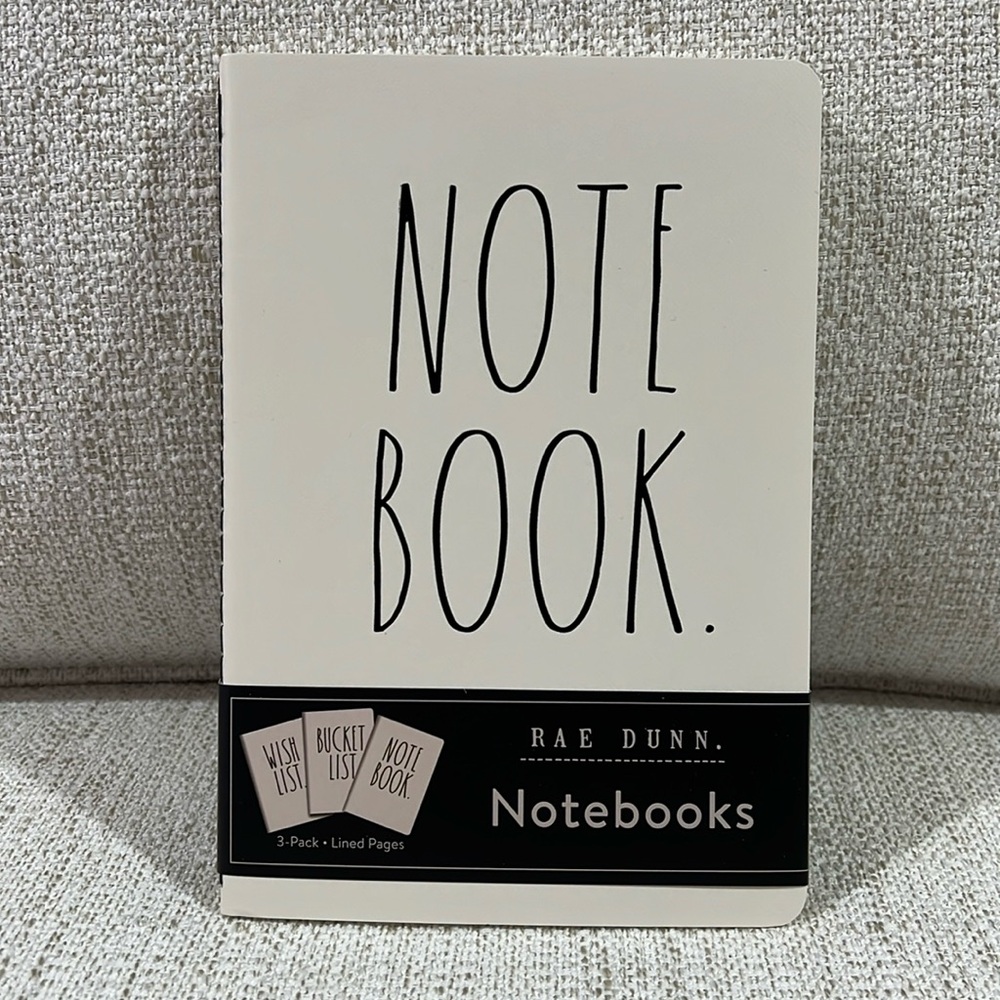 Rae Dunn Set of 3 Notebooks